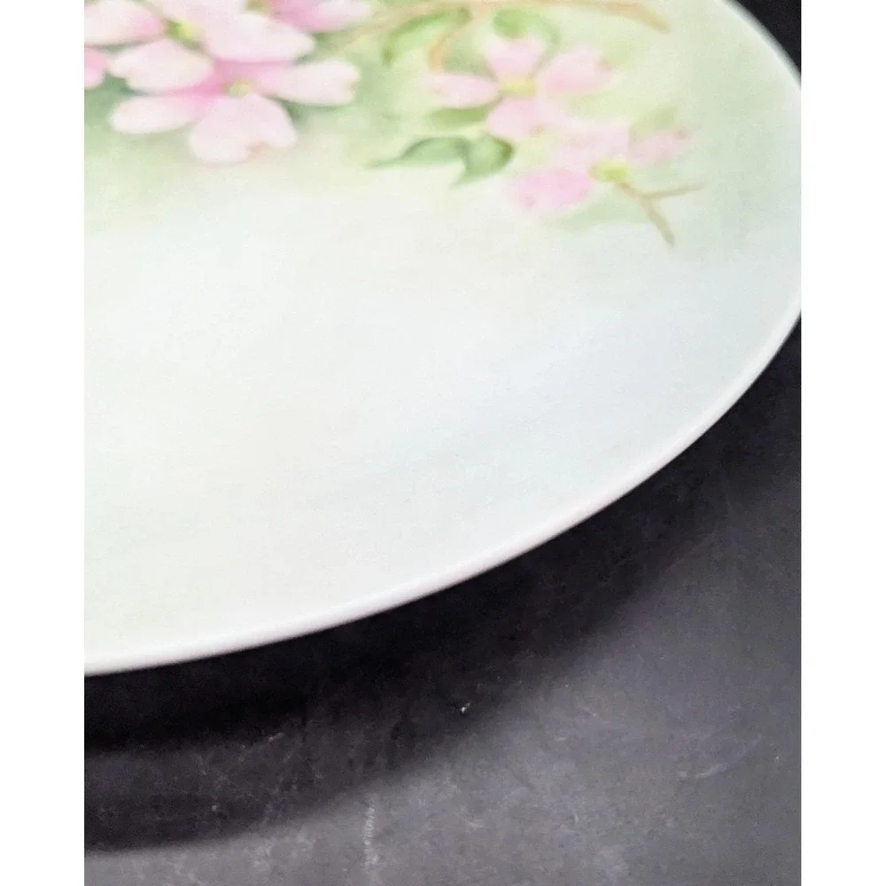 Set/2 Vintage Hand Painted Floral Flower 10